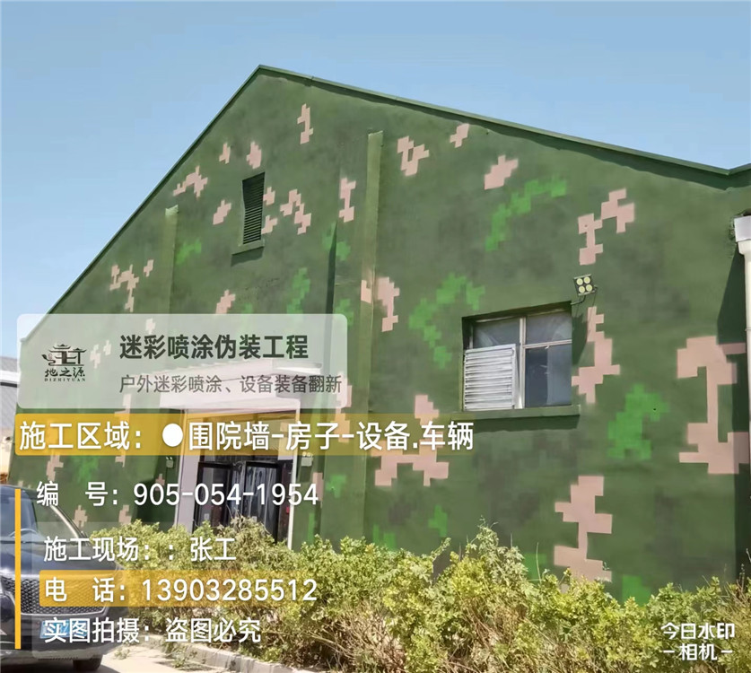 海口外墙数码迷彩漆施工报价清单（100㎡标准墙面测算）